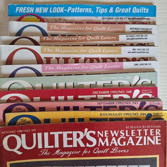10 Quilters Newsletter Magazines 1987-2005 Assorted Vintage Issues Mostly 90s - Picture 5 of 9